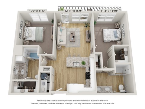 bedroom floor plan an open concept layout with a lot of furniture and a large closet